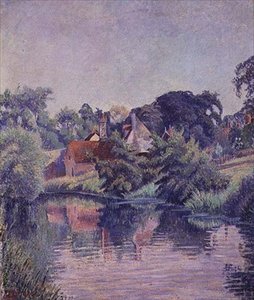 The Stour, Stratford St. 作： Lucien Pissarro