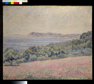 アザミ、ル・ブルスク 作： Lucien Pissarro