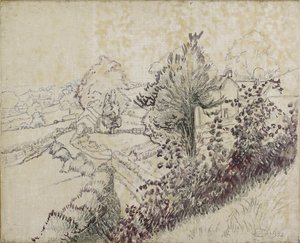 レイントヴァルディンの眺め、1932 年 作： Lucien Pissarro
