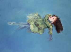 浮遊する少女, 2004 （キャンバスに油彩）