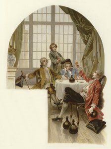 The School for Scandal（chromolitho）のイラスト 作： Lucius Rossi