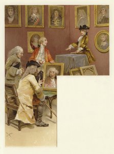The School for Scandal（chromolitho）のイラスト