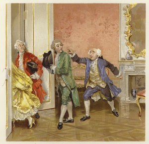 The School for Scandal（chromolitho）のイラスト 作： Lucius Rossi