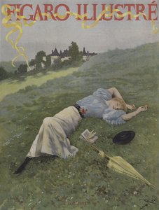 春。ルフィガロイラストの表紙、1896年5月 作： Lucius Rossi