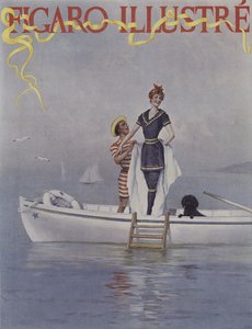 海で満水1894年8月、ルフィガロイラストの表紙 作： Lucius Rossi