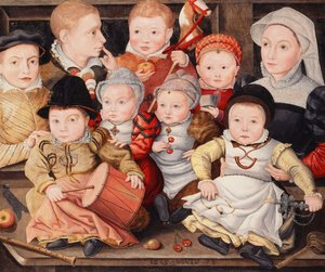 子供のグループの肖像画、1565 作： Ludger Tom the Younger Ring