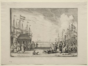 アムステルダムの港、1701年。