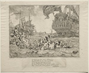 アムステルダムのネプチューンズチャリオット乗馬、1701年。 作： Ludolf Backhuysen