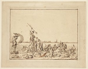 姉妹都市としてのアムステルダムの寓話 作： Ludolf Bakhuizen