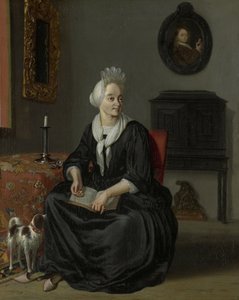 Anna de Hooghe (1645-1717)。 画家の四番目の妻 作： Ludolf Bakhuysen
