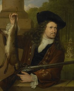 Jan de Hooghe (1650-1731)。 アンナ・デ・ホーゲのいとこ、射撃のために服を着る 作： Ludolf Bakhuysen