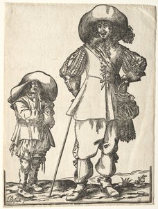 立っている騎士と乞食の少年 作： Ludolph Büsinck