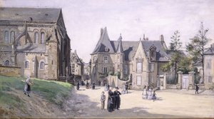 リトルビレッジスクエア; La Petite Place du Cillage、1870 作： Ludovic Piette