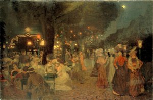 夜のブーリエ・ボールの庭 作： Ludovic Vallee