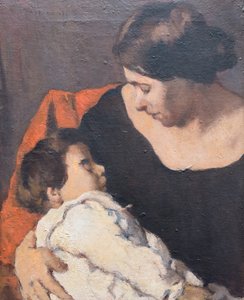 Nainen lapsen kanssa 作： Ludovico (1866 1941) Tommasi