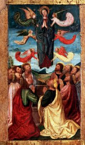 ロザリオの神秘。聖母被昇天（木画 作： Ludovico Brea