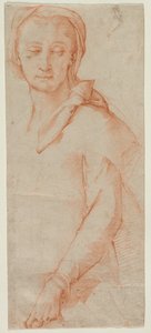 女性の半身像研究 作： Ludovico Cardi Cigoli