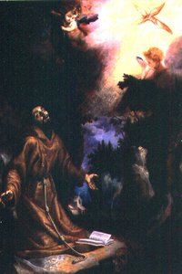 聖痕を受ける聖フランチェスコ 作： Ludovico Cardi Cigoli