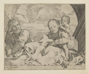 アーチの下の聖家族 作： Ludovico Carracci