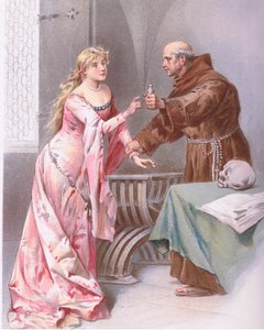 修道士ホールドの娘、私は一種の希望をスパイします。ロミオとジュリエットのイラスト、 作： Ludovico Marchetti