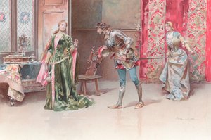シェイクスピアのオセロ（クロモリト）のイラスト 作： Ludovico Marchetti