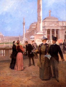 グランドプラザ、世界のコロンビア博覧会、1893年 作： Ludovico Marchetti