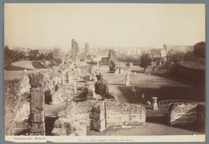 ローマのパラティーノの丘にある皇居の遺跡 Aedes Pubblica、Palazzo dei Cesari (オブジェクトのタイトル) 作： Ludovico Tuminello
