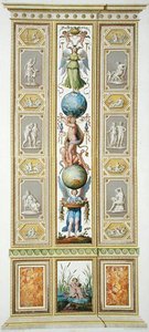 バチカン市国のラファエロのロッジアのパネル、ジョヴァンニ・ヴォルパト（1735-1803）が彫った「Delle Loggie di Rafaele nel Vaticano（バチカン市国のラファエロのロッジア）」より