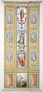 バチカン市国のラファエロのロッジアのパネル、ジョヴァンニ・ヴォルパト（1735-1803）が彫った「Delle Loggie di Rafaele nel Vaticano（バチカン市国のラファエロのロッジア）」より