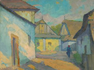 東スロバキアの村 作： Ludovit Cordak