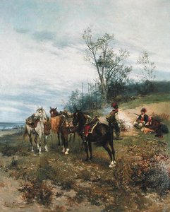 Grazing, c.1890 (油彩・キャンバス)