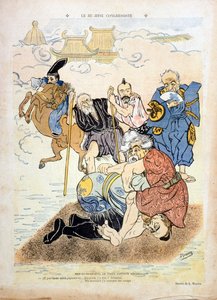 ブラウンが描いたアンリ・ブリッソン（1835-1912）の風刺画（エングレービング