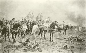 ルッツェンの戦いの前のグスタフ・アドルフ（グラビア）