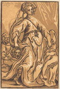 ジュディスとホロフェルネス 作： Ludwig Büsinck after Georges Lallemand