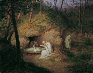 死んだ隠者 作： Ludwig Ferdinand Schnorr von Carolsfeld