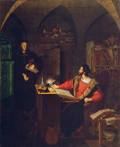 研究中のファウストとメフィスト 作： Ludwig Ferdinand Schnorr von Carolsfeld