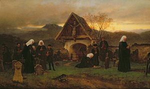 墓地のすべての魂の日 作： Ludwig Friedrich Wilhelm Riefstahl
