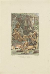 ティエラ デル フエゴの住民 Firelanders (オブジェクトのタイトル) 作： Ludwig Gottlieb Portman