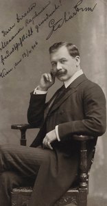 作曲家フランツ・レハールの肖像、1870～1948年、1906年。 作： Ludwig Gutmann