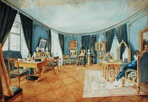 ウィーンのアーティストの部屋 作： Ludwig Hild