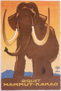 「Riquet Mammut-Kakao」の広告 作： Ludwig Hohlwein