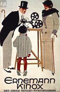 Ernemann Kinox、Der Ideale Familien Kinematograph (The Ideal Family Cine-camera)、ドイツ 作： Ludwig Hohlwein