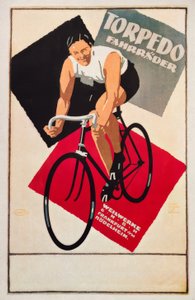 Torpedo Weilwerkeの自転車 作： Ludwig Hohlwein