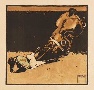 ポートフォリオターフから。 12 枚の競馬の画像、1909 年。 作： Ludwig Hohlwein