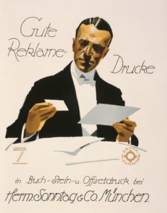 Hermでの良い広告プリントソンターク・アンド・カンパニー・ミュンヘン 作： Ludwig Hohlwein
