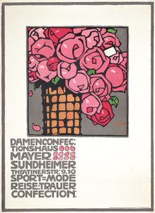 Cartaz publicitário da loja feminina Mayer Sundheimer 作： Ludwig Hohlwein