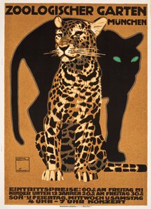 動物園、ミュンヘン 作： Ludwig Hohlwein
