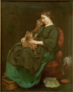 猫の母 作： Ludwig Knaus