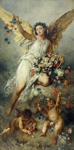 プッティ平和とフローラ、 作： Ludwig Knaus