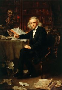 Theodor Mommsen 1817-1903、1881の肖像。 作： Ludwig Knaus